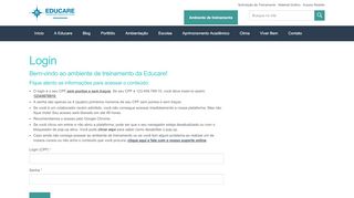 
                            7. Login | EDUCARE - Universidade Corporativa