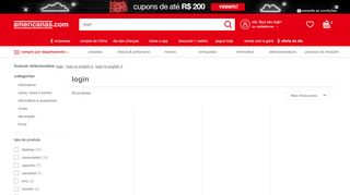 
                            4. Login em Promoção nas Lojas Americanas.com