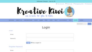 
                            3. Login - Embroidery Designs and Free Embroidery ... - Kreative Kiwi