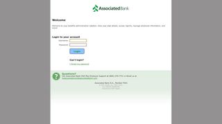 
                            1. Login - employer.hsaplus.associatedbank.com