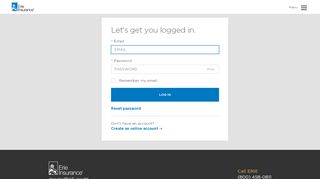 
                            1. Login - Erie Insurance