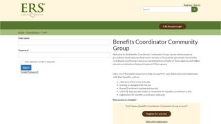 
                            2. Login | ERS - Employees Retirement System of Texas