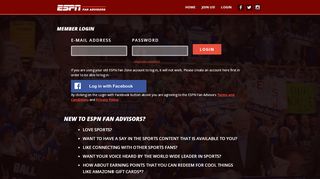 
                            4. Login - ESPN Fan Advisors