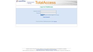 
                            10. Login - Eurofins TotalAccess - Login - TestAmerica …