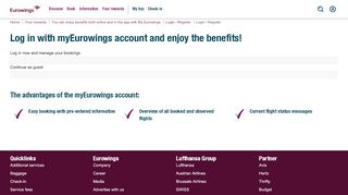 
                            4. Login - Eurowings