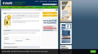 
                            1. Login | EUWID Wood Products and Panels