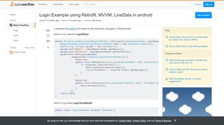 
                            9. Login Example using Retrofit, MVVM, LiveData in android ...