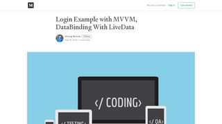 
                            1. Login Example with MVVM, DataBinding With LiveData