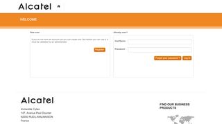 
                            6. Login - EXTRANET - Alcatel Home & Business phones