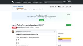 
                            5. Login Failed! on web interface · Issue #3367 · …