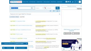 
                            3. Login failed - Traduction en français - exemples …