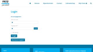 
                            1. Login | FAMO Ledenadministratie en Helpdesk