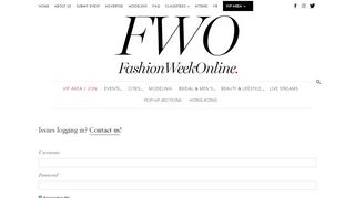 
                            3. Login | Fashion Week Online®