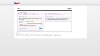 
                            3. Login - FedEx