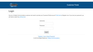 
                            2. Login - Fidelity Communications