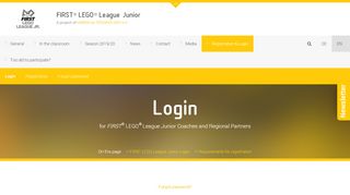 
                            4. Login - FIRST LEGO League Junior - Robotics & Research ...