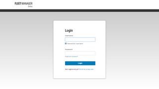 
                            7. Login - Fleet Manager