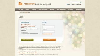 
                            6. Login - Food Addicts In Recovery Anonymous