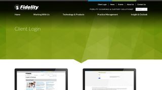 
                            7. Login for Clients of Fidelity Clearing & Custody Solutions