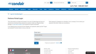 
                            4. Login for Humidity Agents - Condair