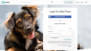 
                            8. Login for Mad Paws