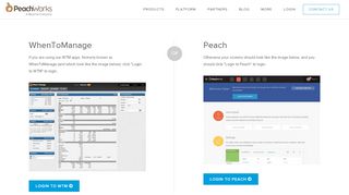 
                            1. Login for PeachWorks / WhenToManage | PeachWorks