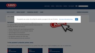 
                            1. Login for registered ABUS retailers and partners