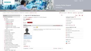 
                            7. Login for S7 1200 Web Server - Entries - Forum - Industry ...