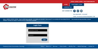 
                            2. Login Form - Blockbuster | None is far enough...