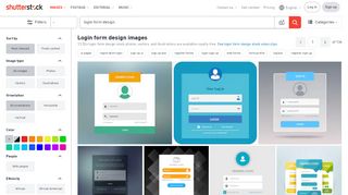 
                            2. Login Form Design Images, Stock Photos & Vectors ...