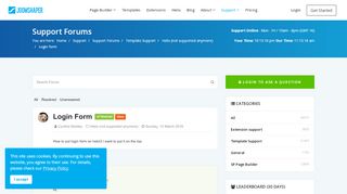 
                            4. Login form - JoomShaper