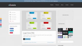 
                            7. Login Form PSD | elemisfreebies