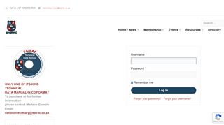 
                            8. Login Form - sairac.co.za