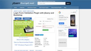 
                            11. Login Form Validation Plugin with jQuery and Bootstrap ...