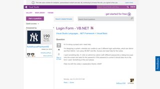 
                            9. Login Form - VB.NET
