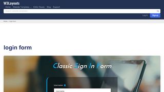 
                            2. login form - w3layouts.com