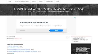 
                            8. Login Form with Session in ASP.NET Core MVC - Learn ...