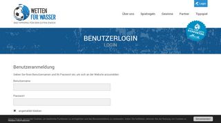 
                            7. Login-Formular: Wetten für Wasser