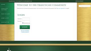 
                            5. Login - Franciscan University of Steubenville