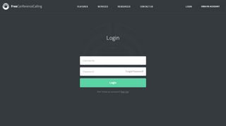 
                            7. Login - Free Conference Calling