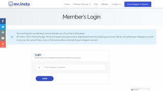 
                            1. Login - Free Instagram Followers