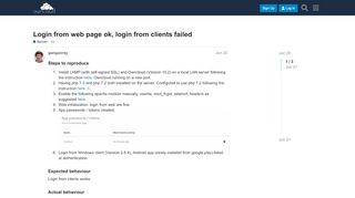 
                            8. Login from web page ok, login from clients failed - Server ...