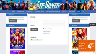 
                            9. LOGIN – FTP-SILVER | Sempre na Frente | Baixar DVD-R