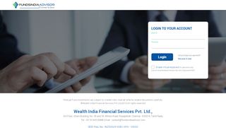 
                            2. Login - fundsindiaadvisor.com
