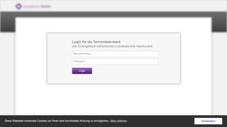 
                            1. Login für die Termindatenbank - login.termine-e.de