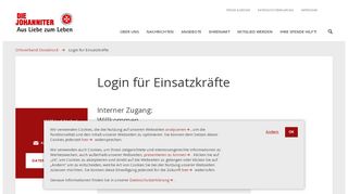 
                            2. Login für Einsatzkräfte - Die Johanniter