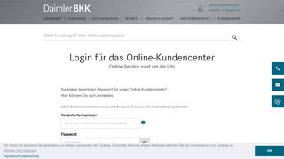 
                            9. Login für Mitglieder - Daimler BKK