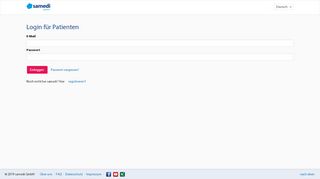 
                            5. Login für Patienten - patient.samedi.de