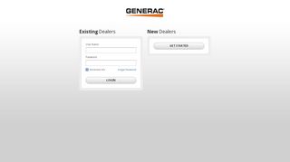 
                            1. Login | Generac Dealer Portal