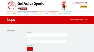 
                            8. Login - Get Active Sports